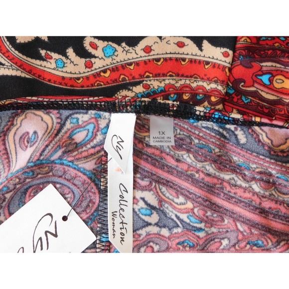 NY Collection Dress 1X Women's Plus Stylish Sheath Dress & Necklace Size 1X - Picture 9 of 11